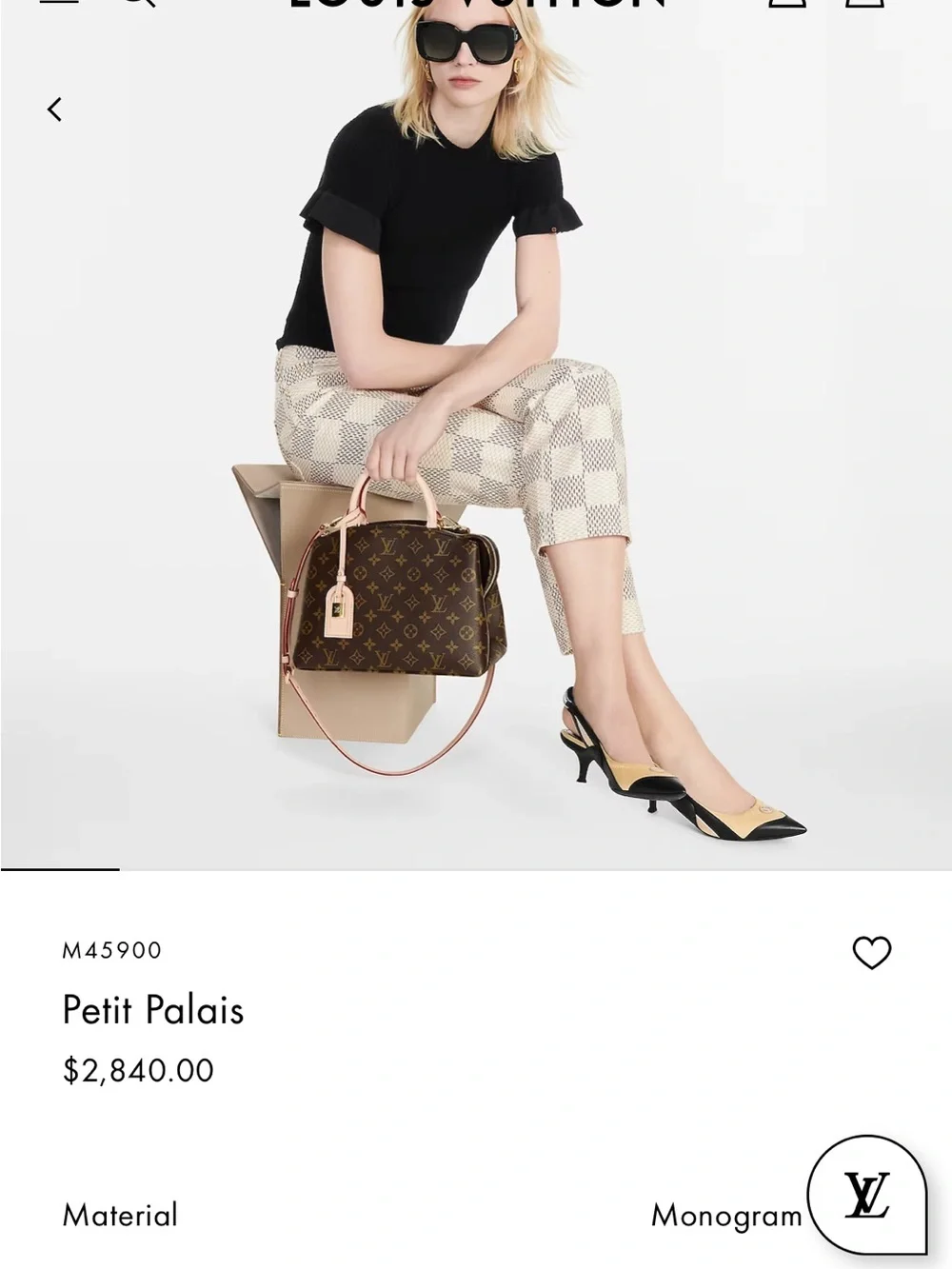 Louis Vuitton Monogram Petit Palais